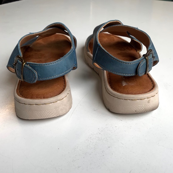 Born leather sandals crossover w ankle strap, excellent used condition - Picture 7 of 10